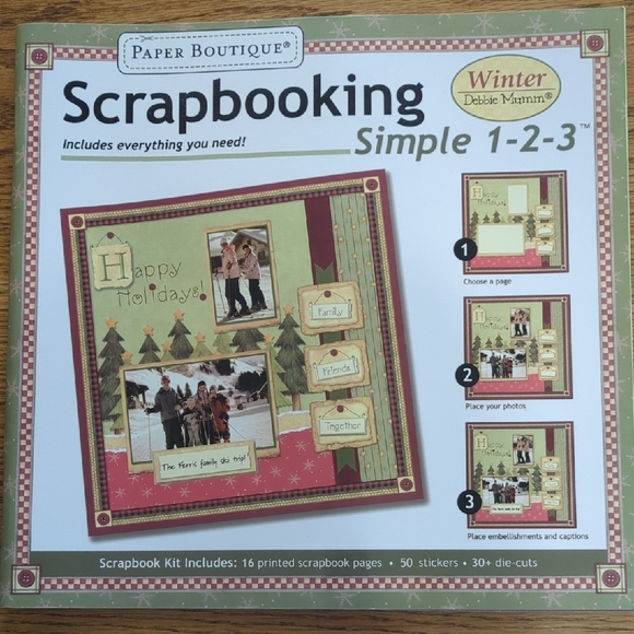 Set of 5 Scrapbooking Kits and Project Book - Picture 5 of 10